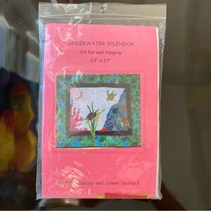 Quilt Kit Wall Hanging: Underwater Splendor (23” x 27”). Gorgeous batik fabrics!